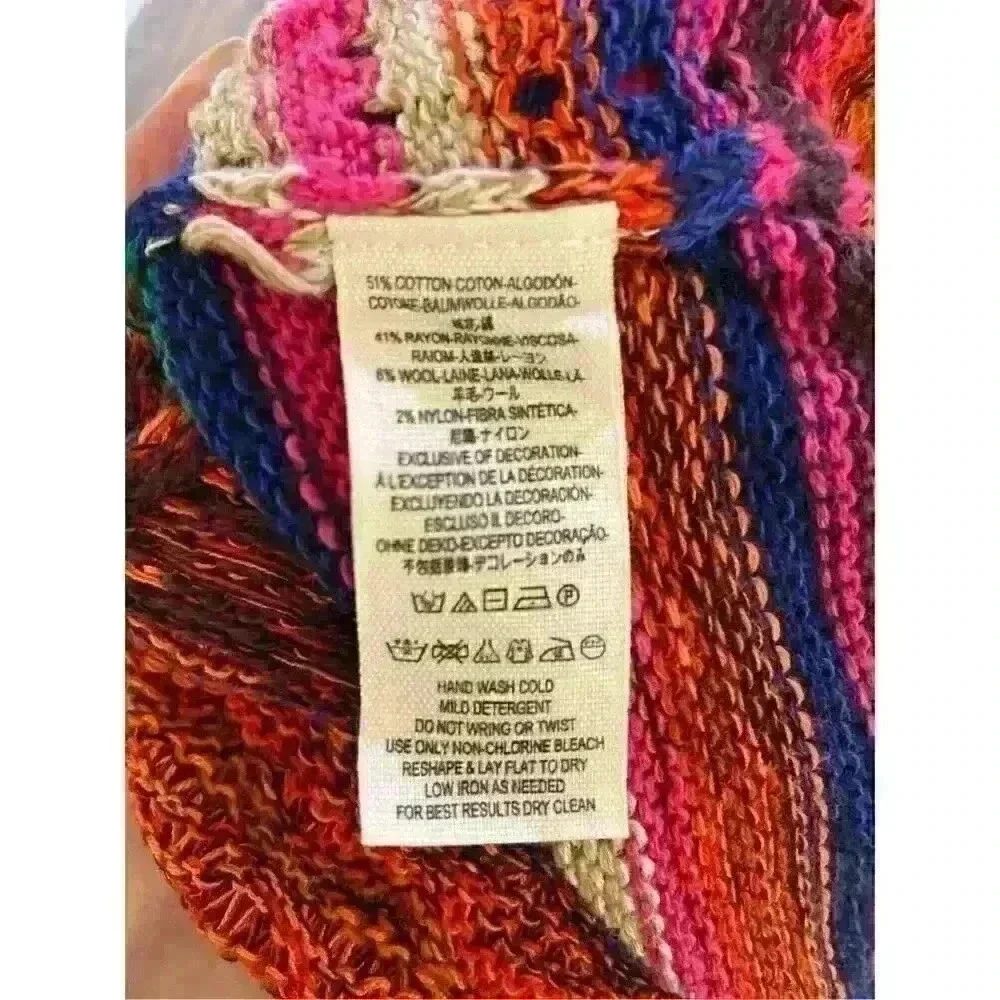 Nwt free‎ PEOPLE 𝅺Rare Hearts Crochet Knit Dress/Tunic, XS. - Picture 8 of 10